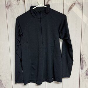 Patagonia W’s Capilene Midweight Zip-Neck Women’s Medium Navy Half-Zip EUC